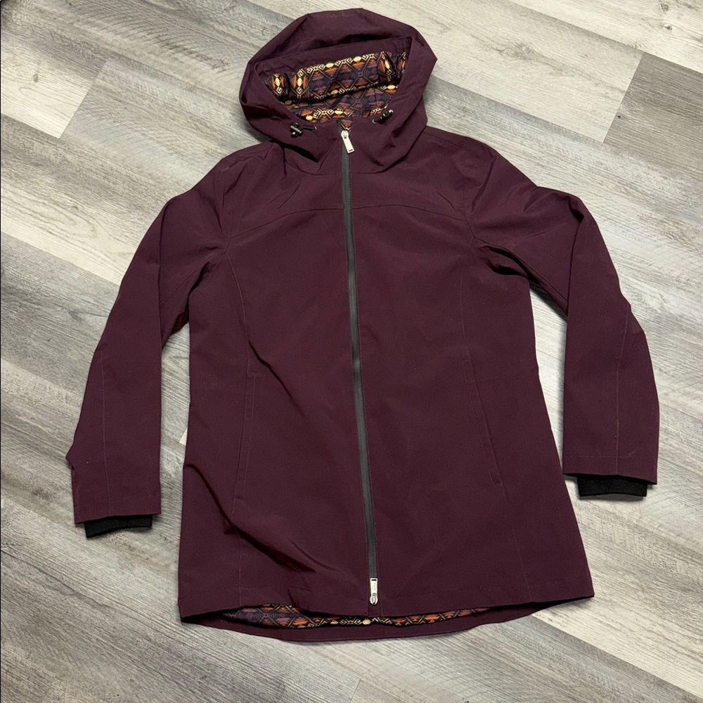 Pendleton Rain Coat Women's Winterbloom Hooded Aztec Lined Waterproof Jacket S - Picture 7 of 8